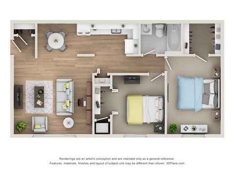 B1B2 Floor Plan at Village Club of Rochester Hills, Shelby Township Michigan